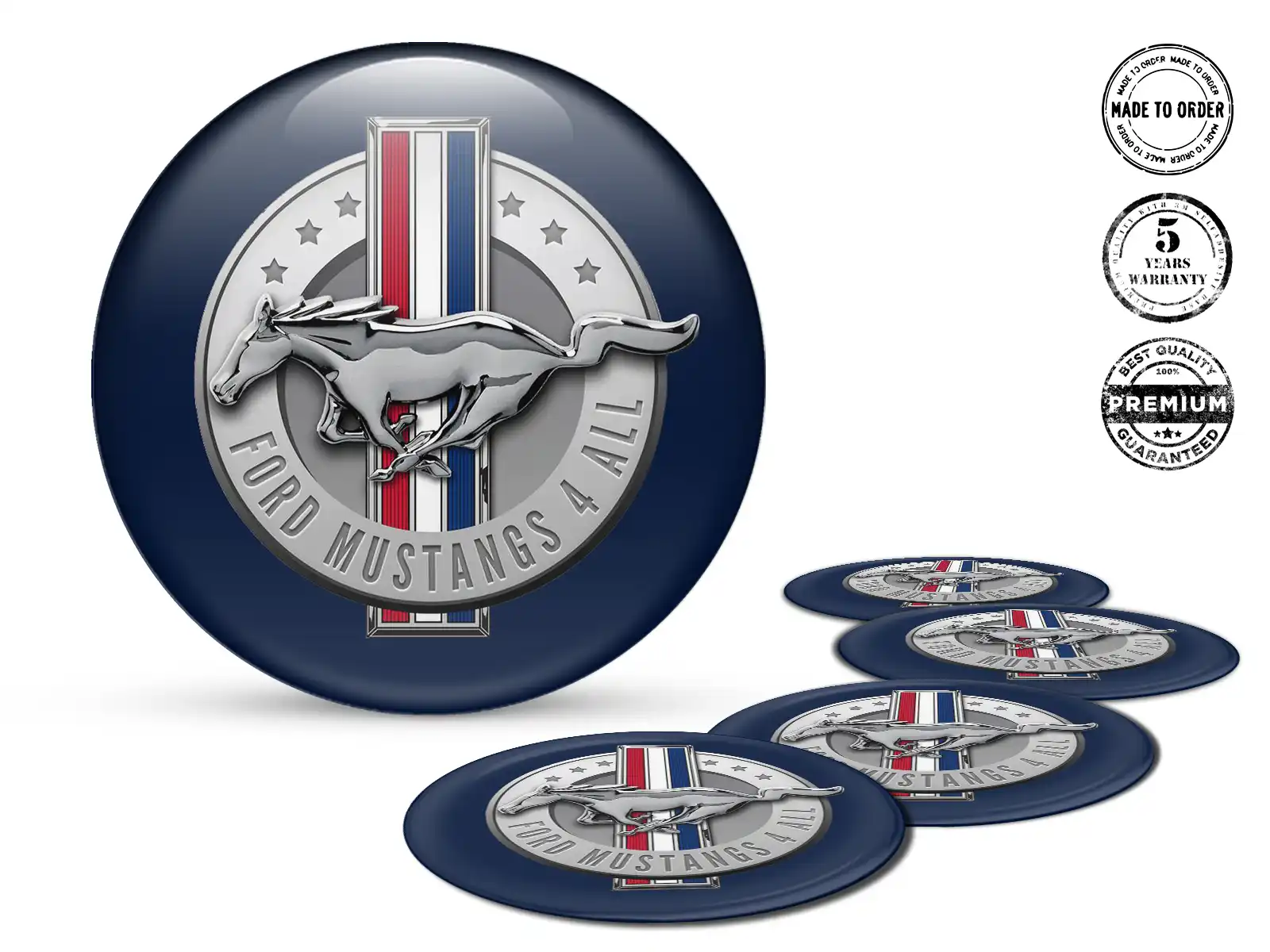 Ford Logo Autocollant Silicone Décalques Roue de Luxe